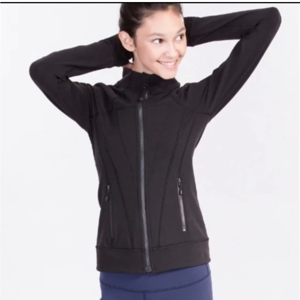 Ivivva Black Girls Jacket size 6